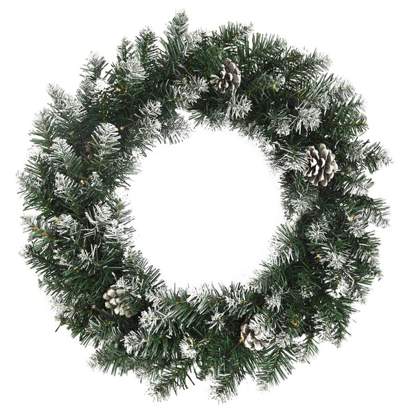 Weihnachtskranz mit LED Grün 45cm