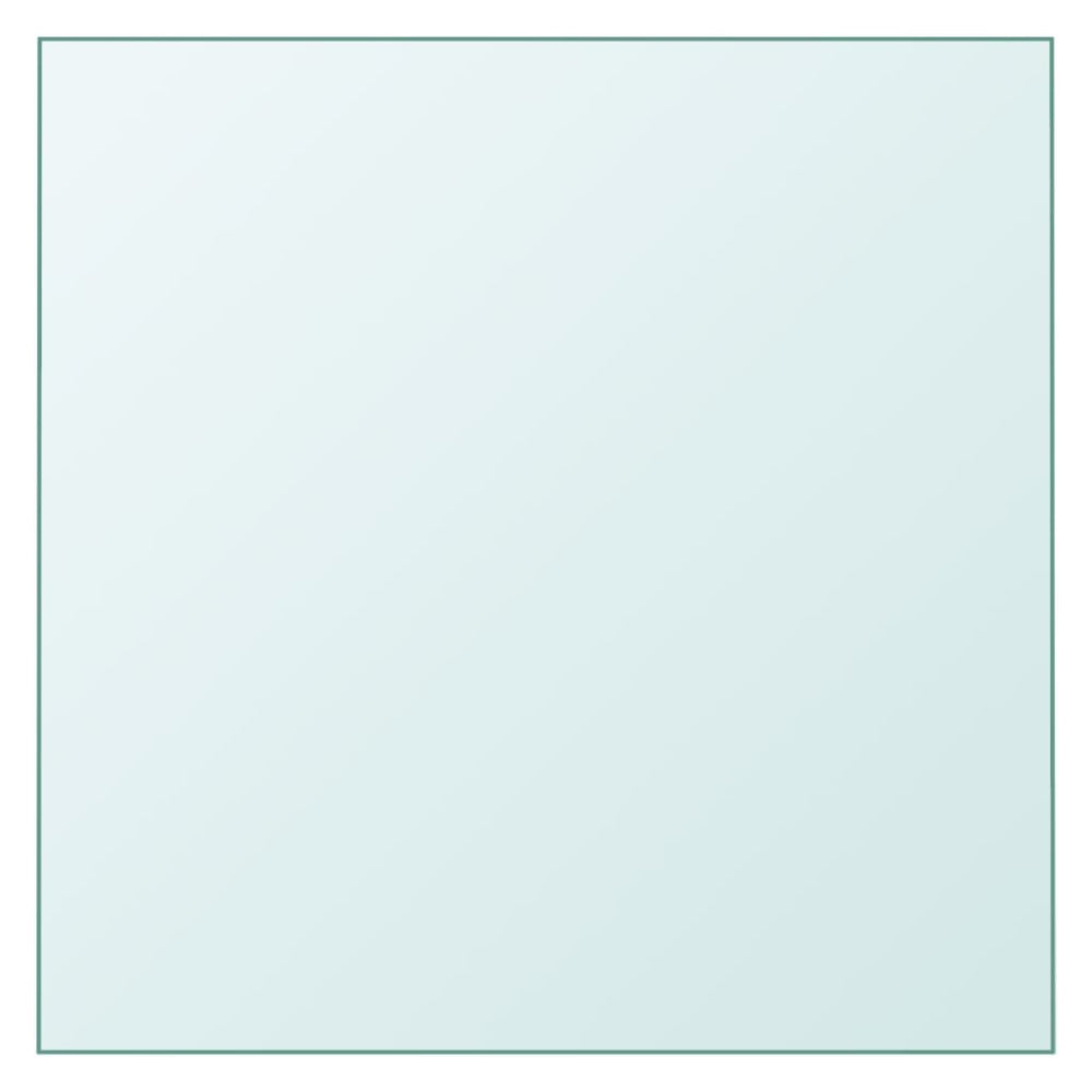 vidaXL Plateau de table Transparent 30x30 cm Verre trempé