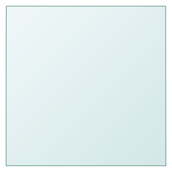 vidaXL Plateau de table Transparent 30x30 cm Verre trempé
