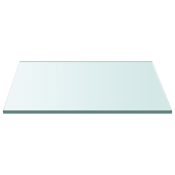 vidaXL Plateau de table Transparent 30x30 cm Verre trempé