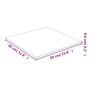 vidaXL Plateau de table Transparent 30x30 cm Verre trempé