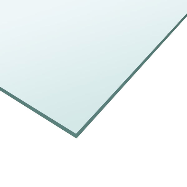 vidaXL Plateau de table Transparent 40x40 cm Verre trempé