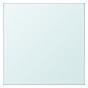 vidaXL Plateau de table transparent 60x60 cm en verre trempé
