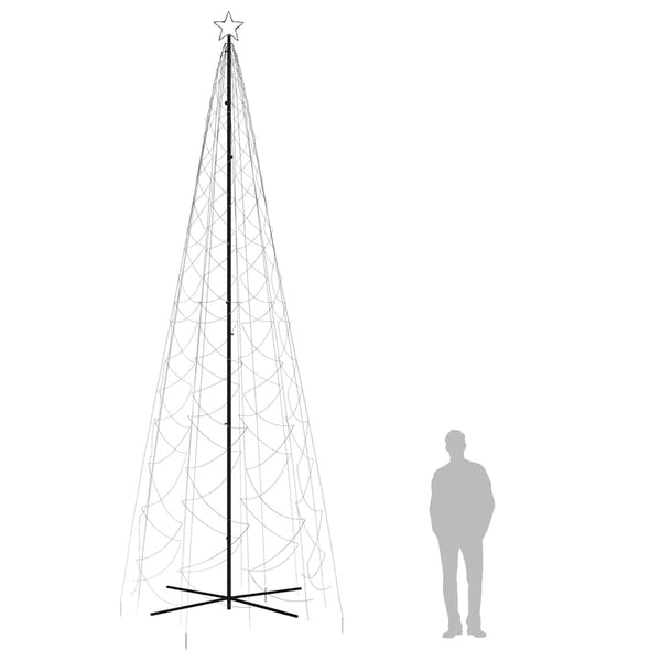 LED Weihnachtsbaum Kegel Kaltweiß 500cm