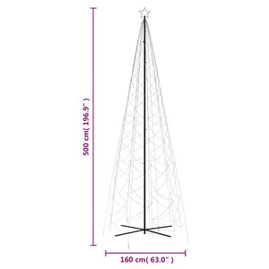 LED Weihnachtsbaum Kegel Warmweiß 500cm