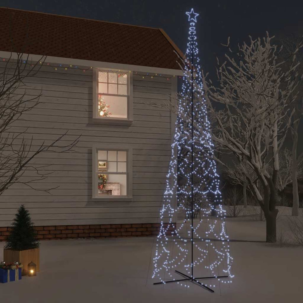 LED Weihnachtsbaum Kegel Kaltweiß 230x800cm