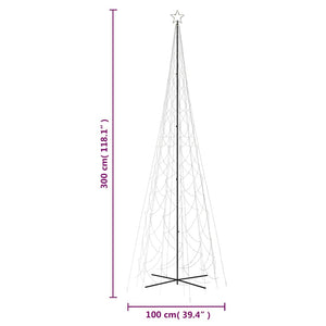 LED Weihnachtsbaum Kegel Warmweiß 230x800cm