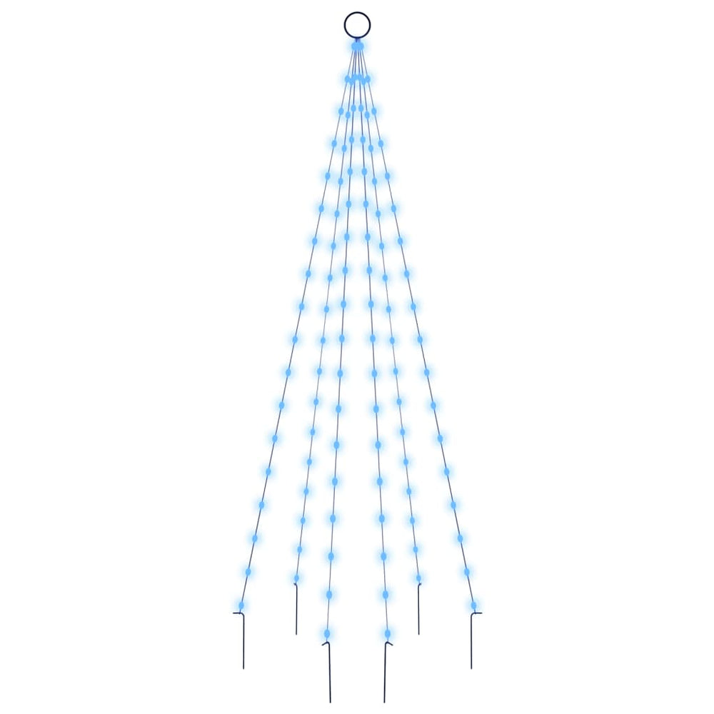 LED Weihnachtsbaum für Fahnenmast Blau