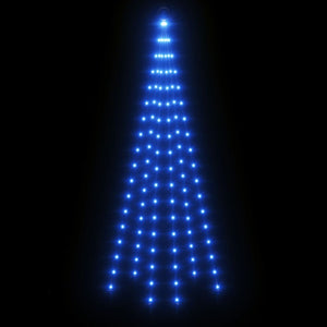 LED Weihnachtsbaum für Fahnenmast Blau