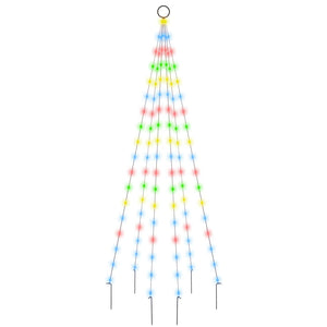 LED Weihnachtsbaum für Fahnenmast, Mehrfarbig, 180cm