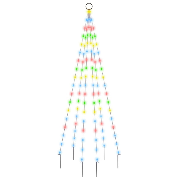 LED Weihnachtsbaum für Fahnenmast, Mehrfarbig, 180cm