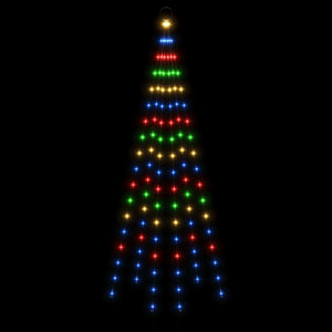 LED Weihnachtsbaum für Fahnenmast, Mehrfarbig, 180cm