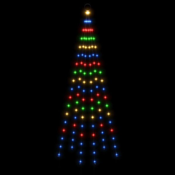 LED Weihnachtsbaum für Fahnenmast, Mehrfarbig, 180cm