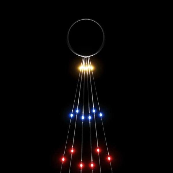 LED Weihnachtsbaum für Fahnenmast, Mehrfarbig, 180cm