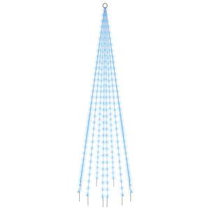 LED Weihnachtsbaum für Fahnenmast Blau 300cm