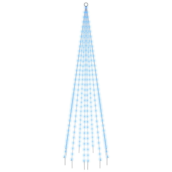 LED Weihnachtsbaum für Fahnenmast Blau 300cm