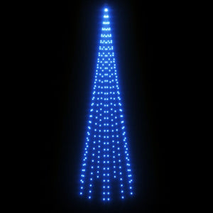 LED Weihnachtsbaum für Fahnenmast Blau 300cm