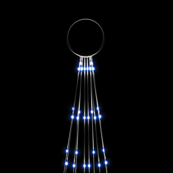 LED Weihnachtsbaum für Fahnenmast Blau 300cm