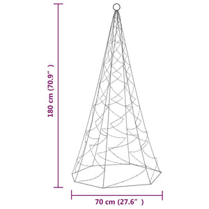 LED Weihnachtsbaum Warmweiß 180cm