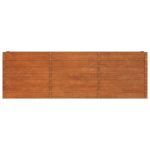 Hochbeet Rostig 240x40x77 cm Cortenstahl