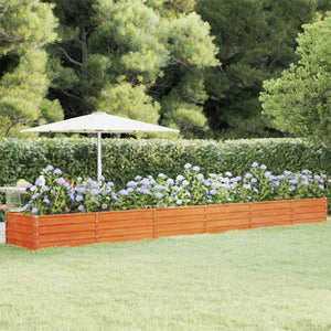 Hochbeet Rostig 600x80x45 cm Cortenstahl