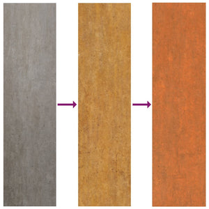 Dachplatten 12 Stk. Rostig 60x44 cm Cortenstahl