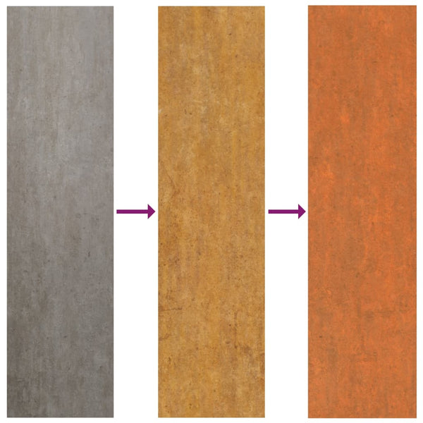 Dachplatten 36 Stk. Rostig 60x44 cm Cortenstahl