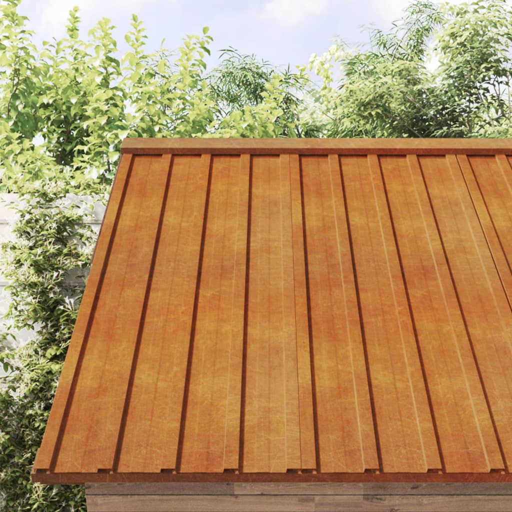 Dachplatten 36 Stk. Rostig 60x44 cm Cortenstahl
