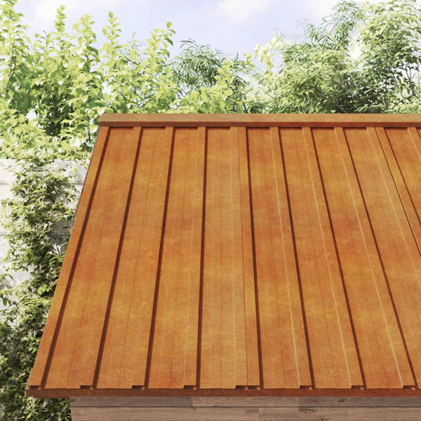 Dachplatten 36 Stk. Rostig 60x44 cm Cortenstahl