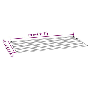 Dachplatten 12 Stk. Rostig 80x44 cm Cortenstahl