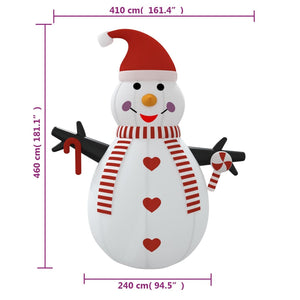 Aufblasbarer LED Schneemann 460cm