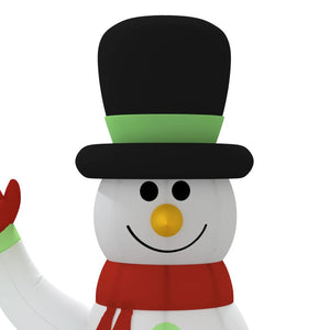 Aufblasbare Schneemann Familie mit LEDs 360cm
