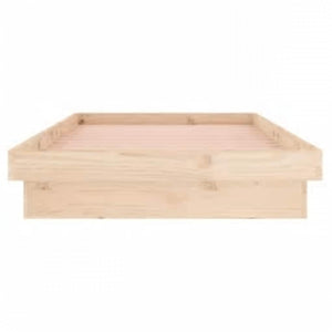 Massivholzbett mit LED 100x200 cm