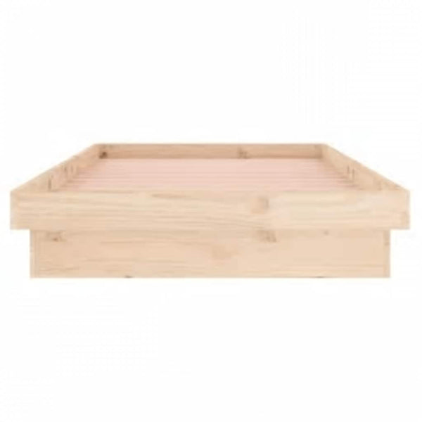 Massivholzbett mit LED 100x200 cm