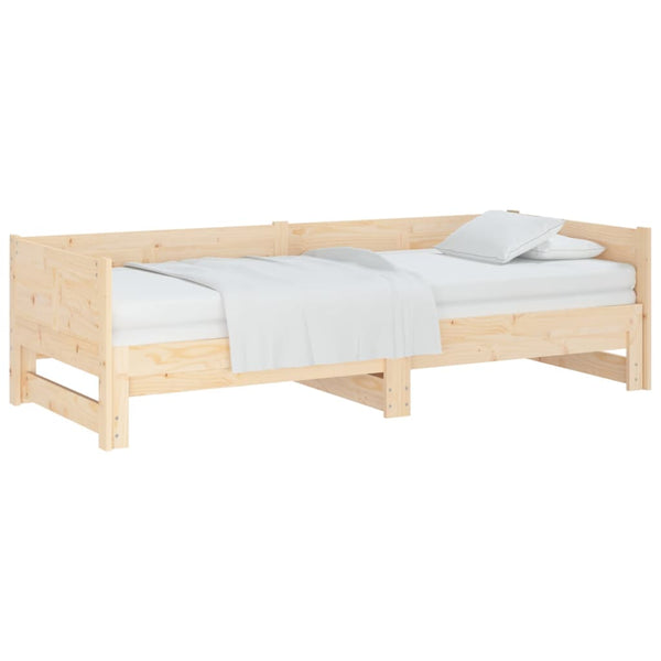 Ausziehbares Tagesbett Kiefer Massivholz 80x200 cm