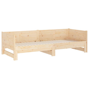 Ausziehbares Tagesbett Kiefer Massivholz 80x200 cm