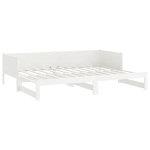 Ausziehbares Tagesbett Kiefer Massivholz 80x200 cm