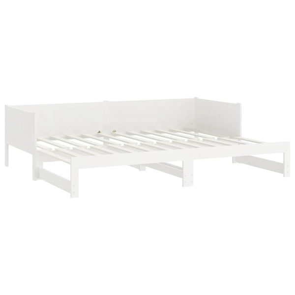 Ausziehbares Tagesbett Kiefer Massivholz 80x200 cm
