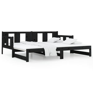 Ausziehbares Tagesbett Kiefer Massivholz 90x190 cm