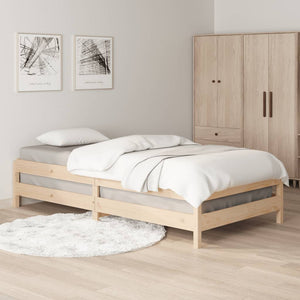 Stapelbett 100x200 cm Kiefer Massivholz