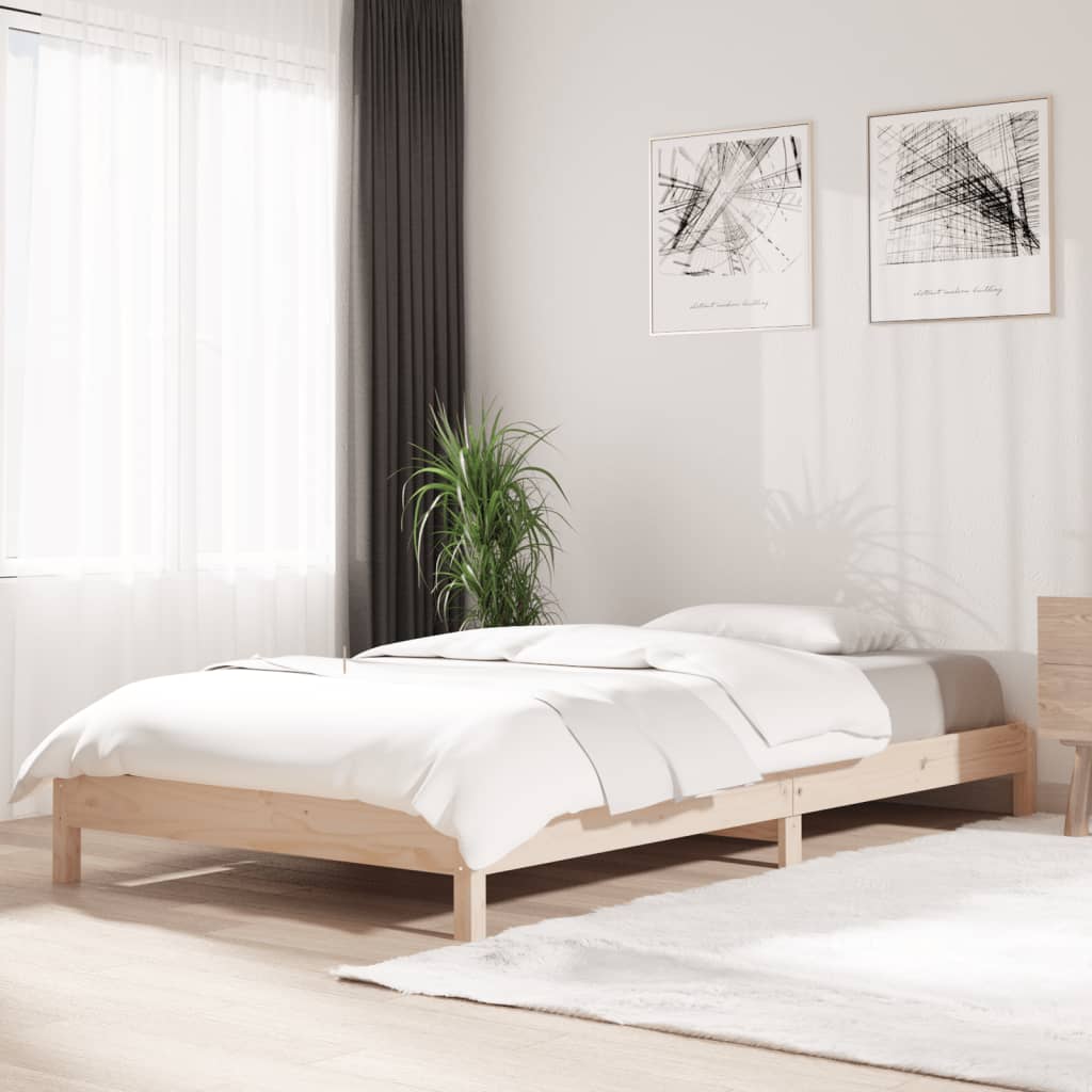 Stapelbett 100x200 cm Kiefer Massivholz