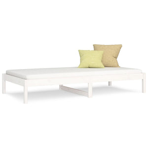 Tagesbett Kiefer Massivholz 90x190 cm Weiß