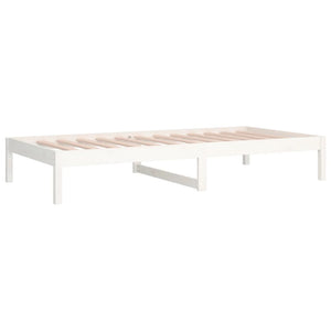 Tagesbett Kiefer Massivholz 90x190 cm Weiß