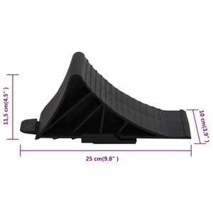 Unterlegkeile 2 Stk. 25x10x11,5 cm Kunststoff