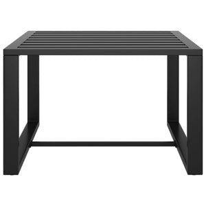 3-tlg. Garten-Lounge-Set mit Kissen Aluminium Anthrazit
