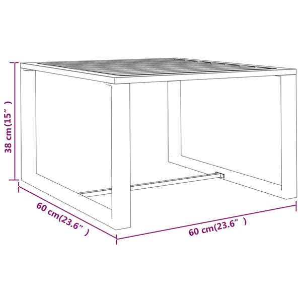 7-tlg. Garten-Lounge-Set mit Kissen Aluminium Anthrazit
