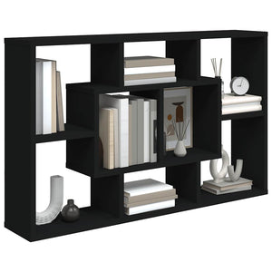 Wandregal Schwarz 85x16x52,5 cm