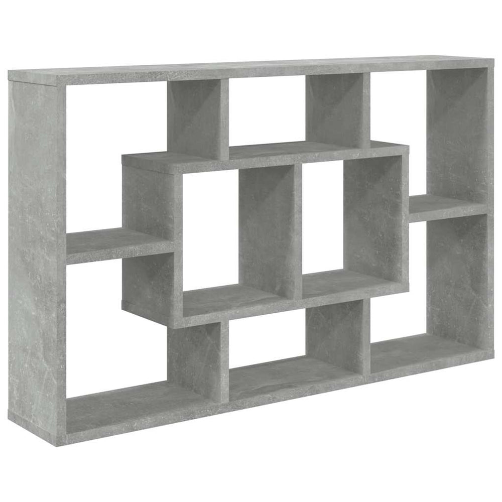 Wandregal Betongrau 85cm Holzwerkstoff
