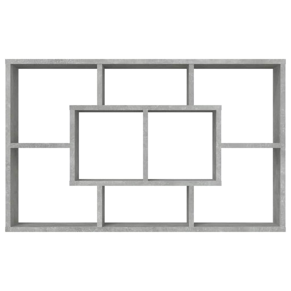 Wandregal Betongrau 85cm Holzwerkstoff
