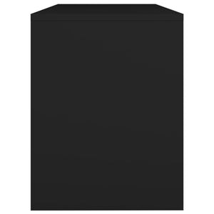 Schwarzer Schminkhocker 70x35x45 cm